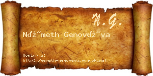 Németh Genovéva névjegykártya