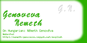 genoveva nemeth business card
